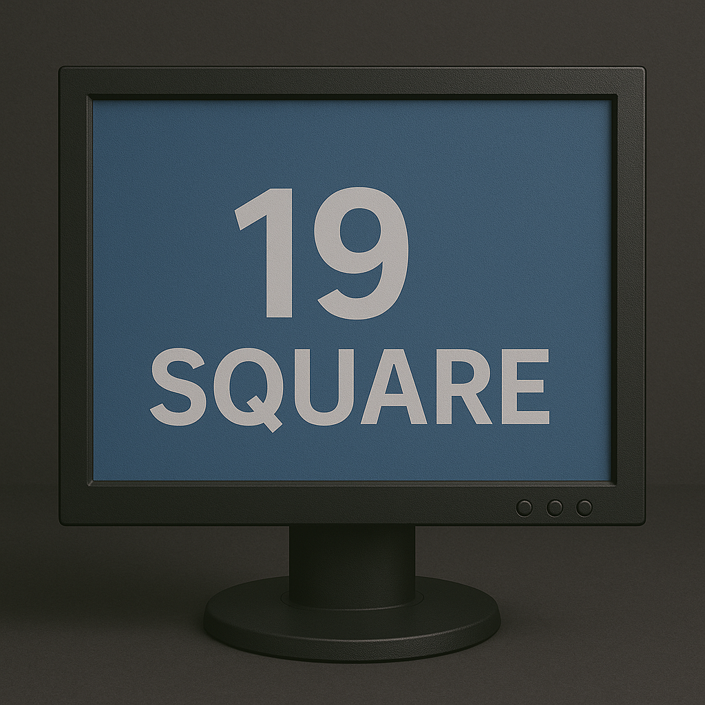 19" Square Monitors