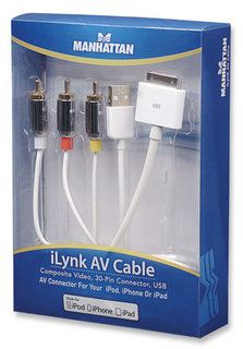 Manhattan ilynk AV Cable Composite Video Cable 3 X RCA Manhattan ilynk AV Cable Composite Video Cable 3 X RCA