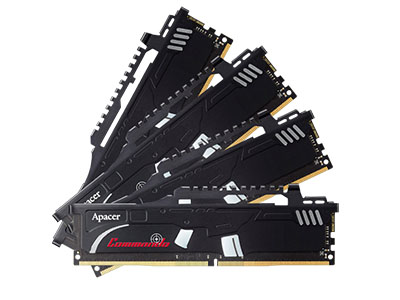 Apacer Commando 16GB 4x 4GB DDR4 2800MHz Memory Kit Apacer Commando 16GB 4x 4GB DDR4 2800MHz Memory Kit