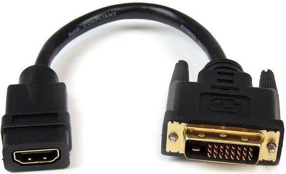 UniQue 30cm Female HDMI To Male DVI Cable UniQue 30cm Female HDMI To Male DVI Cable