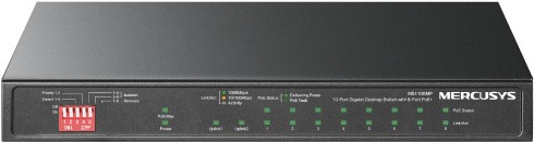 Mercusys 10 Port Gigabit Desktop Switch with 8 Port PoE Plus Mercusys 10 Port Gigabit Desktop Switch with 8 Port PoE Plus