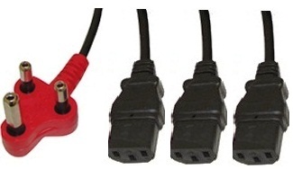 UniQue Dedicated Tri Head Power Cable 3.8m UniQue Dedicated Tri Head Power Cable 3.8m