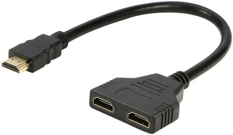 UniQue Male HDMI To Female Dual HDMI Splitter Adapter UniQue Male HDMI To Female Dual HDMI Splitter Adapter