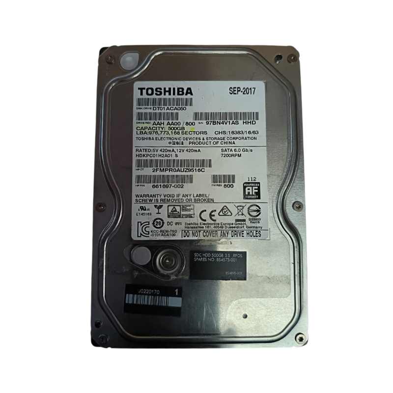 Toshiba 500GB Desktop Hard Drive Toshiba 500GB Desktop Hard Drive